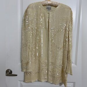 Judith Ann Cream Silk Blazer